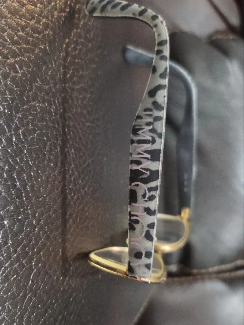 Jimmy Choo Womens Eyeglasses in Brown and Cream Leopard Print With Case